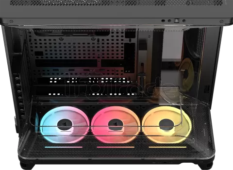 Photo de Boitier Moyen Tour E-ATX Corsair Air 5400 LX-R iCue Link RGB avec panneaux vitrés (Noir)