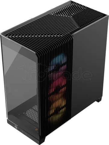 Photo de Boitier Moyen Tour E-ATX Corsair Frame 4500X RS-R Panoramic RGB avec panneaux vitrés (Noir)