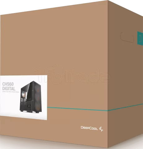 Photo de Boitier Moyen Tour E-ATX DeepCool CH560 Digital RGB avec panneau vitré (Noir)