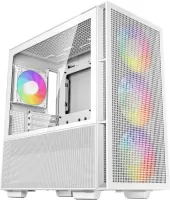 Photo de Boitier Moyen Tour E-ATX DeepCool CH560 RGB avec panneau vitré (Blanc)
