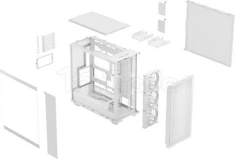 Photo de Boitier Moyen Tour E-ATX Fractal Design Epoch XL avec panneau vitré (Blanc)