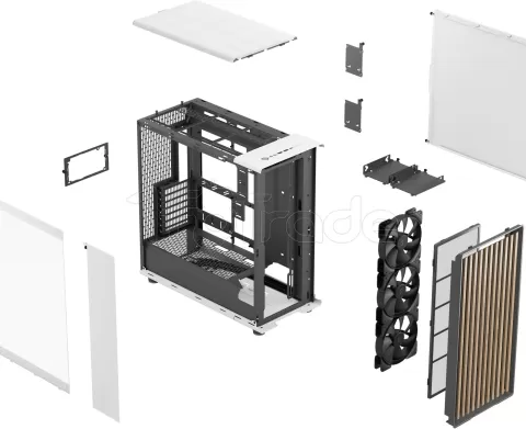 Photo de Boitier Moyen Tour E-ATX Fractal Design North XL RC avec panneau vitré (Blanc)
