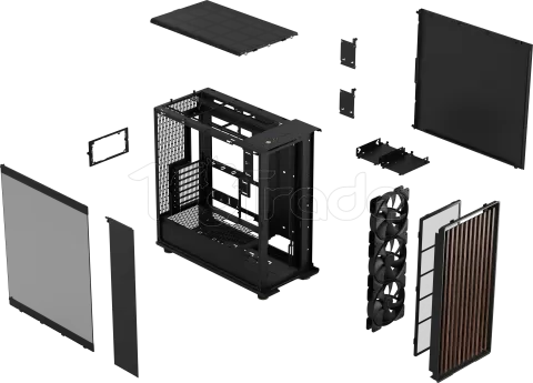 Photo de Boitier Moyen Tour E-ATX Fractal Design North XL RC avec panneau vitré (Noir)