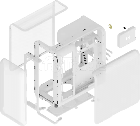 Photo de Boitier Moyen Tour E-ATX Hyte X50 Air (Blanc)