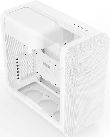 Photo de Boitier Moyen Tour E-ATX Hyte X50 avec panneaux vitrés (Blanc)