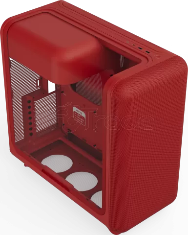 Photo de Boitier Moyen Tour E-ATX Hyte X50 avec panneaux vitrés (Rouge)