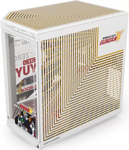 Photo de Boitier Moyen Tour E-ATX Hyte Y70 Touch Infinite Gundam Wing avec panneaux vitrés (Blanc)