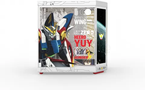 Photo de Boitier Moyen Tour E-ATX Hyte Y70 Touch Infinite Gundam Wing avec panneaux vitrés (Blanc)