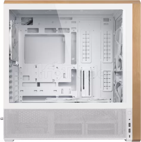 Photo de Boitier Moyen Tour E-ATX Lian-Li Lancool 217 avec panneau vitré (Blanc/Marron)