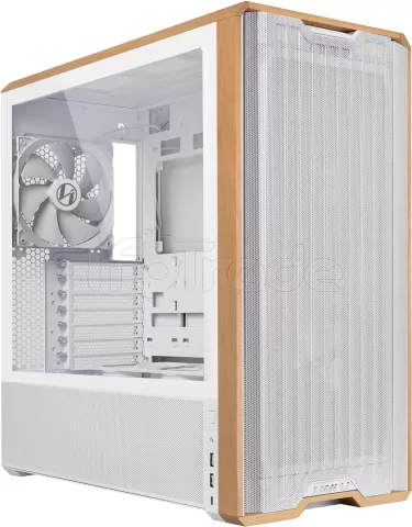 Photo de Boitier Moyen Tour E-ATX Lian-Li Lancool 217 avec panneau vitré (Blanc/Marron)