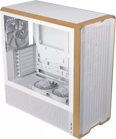 Photo de Boitier Moyen Tour E-ATX Lian-Li Lancool 217 avec panneau vitré (Blanc/Marron)