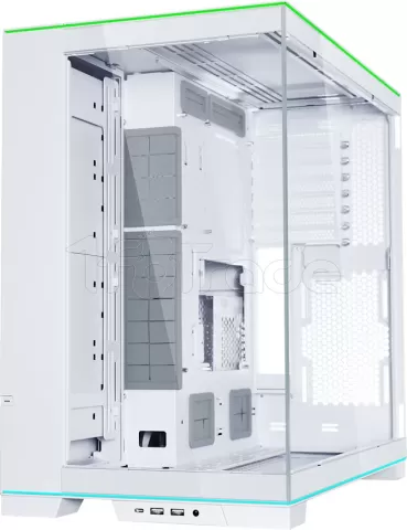 Photo de Boitier Moyen Tour E-ATX Lian-Li O11 Dynamic Evo RGB avec panneaux vitrés (Blanc)