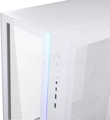 Photo de Boitier Moyen Tour E-ATX Magnium Gear Neo Qube 2 RGB avec panneau vitré (Blanc)