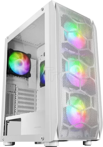 Photo de Boitier Moyen Tour E-ATX Mars Gaming MC-KX RGB avec panneau vitré (Blanc)