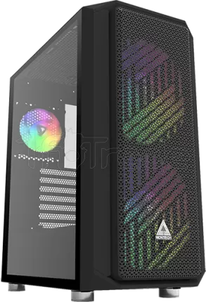 Photo de Boitier Moyen Tour E-ATX Montech Air X RGB avec panneau vitré (Noir)