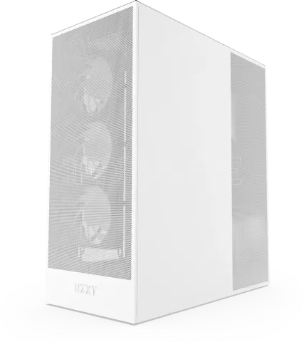 Photo de Boitier Moyen Tour E-ATX NZXT H7 Flow RGB avec panneau vitré (Blanc)