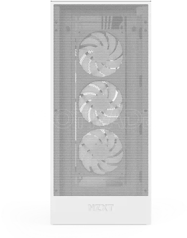 Photo de Boitier Moyen Tour E-ATX NZXT H7 Flow RGB avec panneau vitré (Blanc)