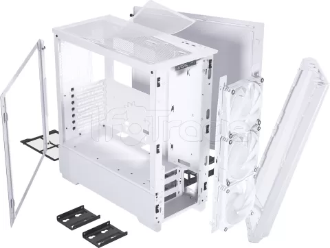 Photo de Boitier Moyen Tour E-ATX Phanteks Eclipse G370A RGB avec panneau vitré (Blanc)