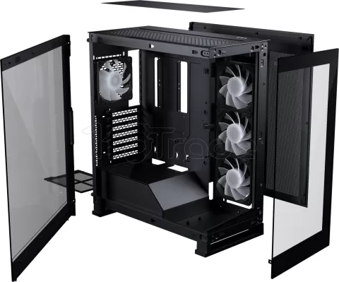 Photo de Boitier Moyen Tour E-ATX Phanteks NV5s RGB avec panneaux vitrés (Noir)