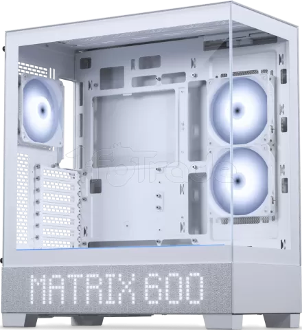 Photo de Boitier Moyen Tour E-ATX Phanteks XT View Matrix RGB avec panneaux vitrés (Blanc)