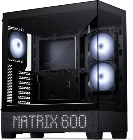 Photo de Boitier Moyen Tour E-ATX Phanteks XT View Matrix RGB avec panneaux vitrés (Noir)
