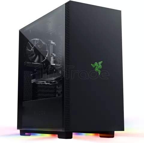 Photo de Boitier Moyen Tour E-ATX Razer Tomahawk A1 RGB avec panneaux vitrés (Noir)