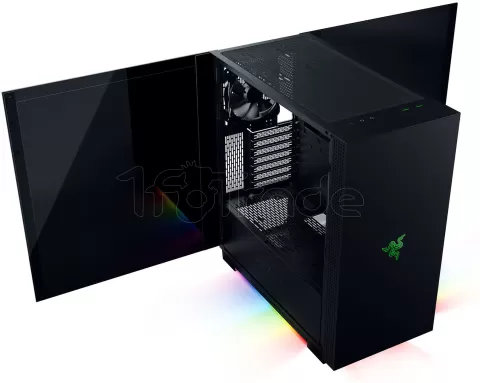 Photo de Boitier Moyen Tour E-ATX Razer Tomahawk A1 RGB avec panneaux vitrés (Noir)