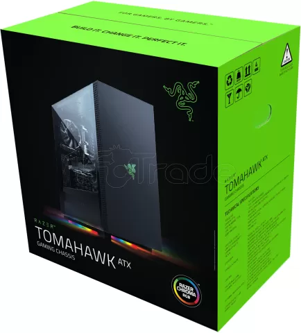 Photo de Boitier Moyen Tour E-ATX Razer Tomahawk A1 RGB avec panneaux vitrés (Noir)