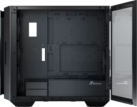 Photo de Boitier Moyen Tour E-ATX Seasonic Synchro Q704 avec panneau vitré (Noir) + alimentation 750W