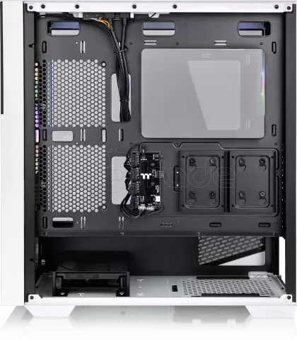 Photo de Boitier Moyen Tour E-ATX Thermaltake Divider 370 RGB avec panneaux vitrés (Blanc/Noir)