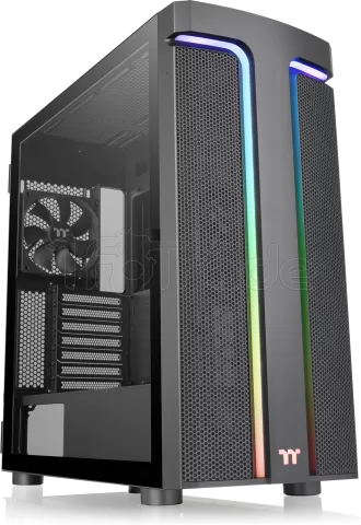 Photo de Boitier Moyen Tour E-ATX Thermaltake H590 RGB avec panneaux vitrés (Noir)