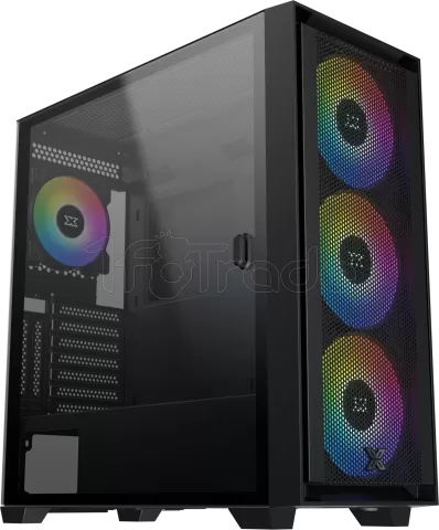 Photo de Boitier Moyen Tour E-ATX Xigmatek Anubis Pro 4FX RGB avec panneau vitré (Noir)