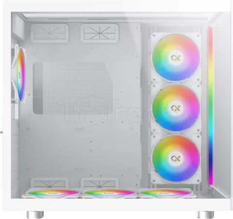 Photo de Boitier Moyen Tour E-ATX Xigmatek Aqua Ultra Air RGB avec panneaux vitrés (Blanc)