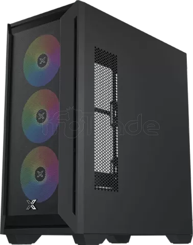 Photo de Boitier Moyen Tour E-ATX Xigmatek Master X II Pro RGB avec panneau vitré (Noir)