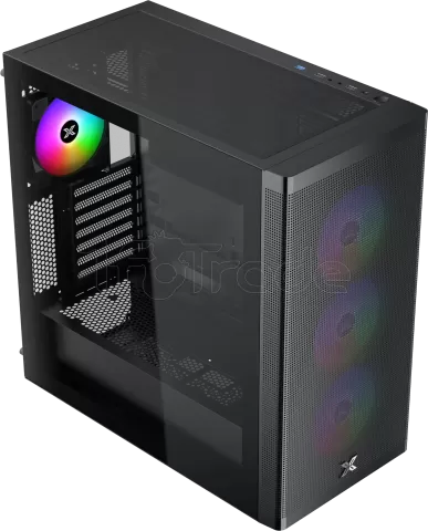 Photo de Boitier Moyen Tour E-ATX Xigmatek Osiris RGB avec panneau vitré (Noir)