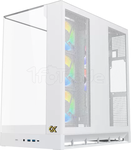 Photo de Boitier Moyen Tour E-ATX Xigmatek Pano II Air RGB avec panneaux vitrés (Blanc)