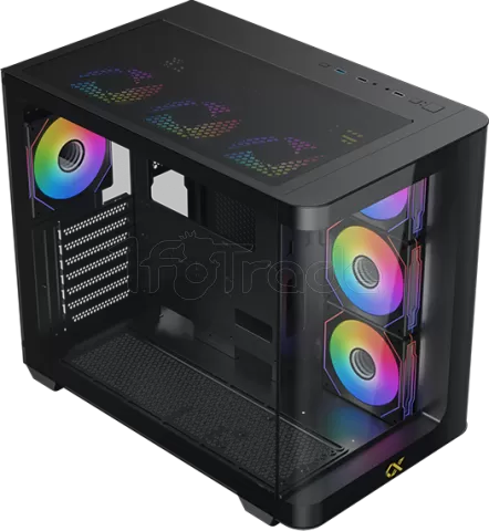 Photo de Boitier Moyen Tour E-ATX Xigmatek Pano RGB avec panneaux vitrés (Noir)