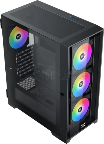 Photo de Boitier Moyen Tour E-ATX Xigmatek Quantum RGB avec panneaux vitrés (Noir)