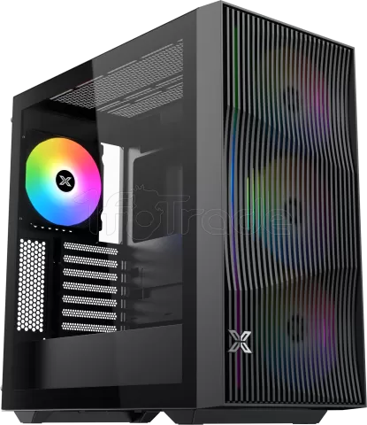 Photo de Boitier Moyen Tour E-ATX Xigmatek Radiance RGB avec panneaux vitrés (Noir)