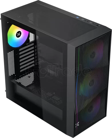 Photo de Boitier Moyen Tour E-ATX Xigmatek Radiance RGB avec panneaux vitrés (Noir)