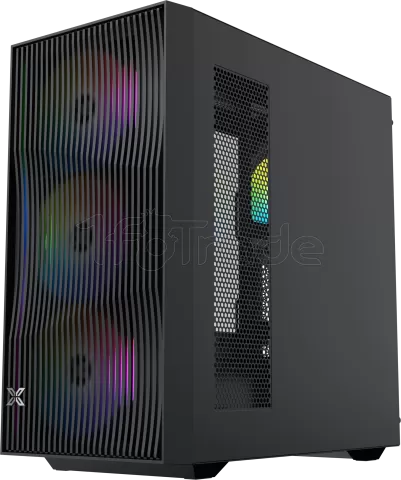 Photo de Boitier Moyen Tour E-ATX Xigmatek Radiance RGB avec panneaux vitrés (Noir)