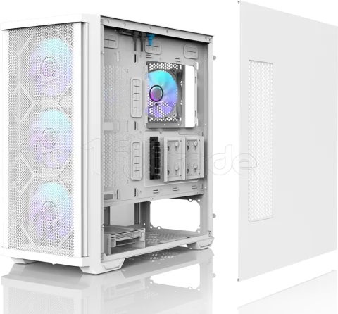 Photo de Boitier Moyen Tour E-ATX Zalman Z10 Duo avec panneaux vitrés (Blanc)