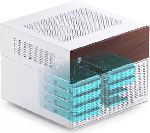 Photo de Boitier NAS Micro-ATX Jonsbo N4 (Blanc)