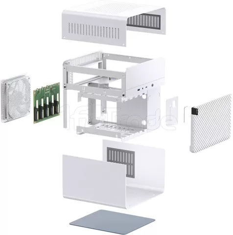 Photo de Boitier NAS Mini ITX Jonsbo N2 (Blanc)