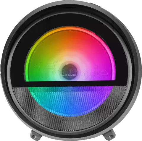 Photo de Boitier Tube Micro ATX Mars Gaming MC-Cylon RGB avec panneau vitré (Noir)