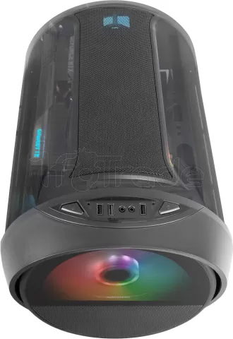 Photo de Boitier Tube Micro ATX Mars Gaming MC-Cylon RGB avec panneau vitré (Noir)