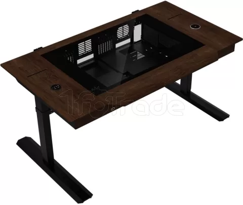 Photo de Boitier/Bureau 2x E-ATX Lian-Li DK-07 (Bois)