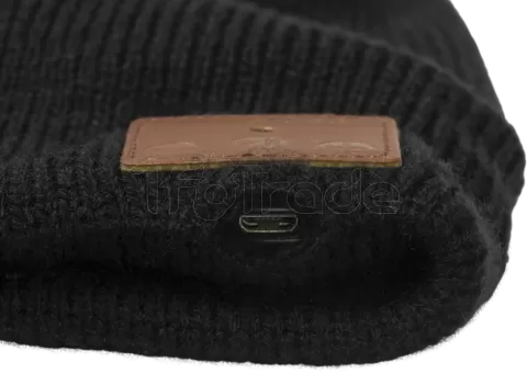 Photo de Bonnet-Casque Micro Bluetooth GadgetMonster Music Hat Knitted (Noir)
