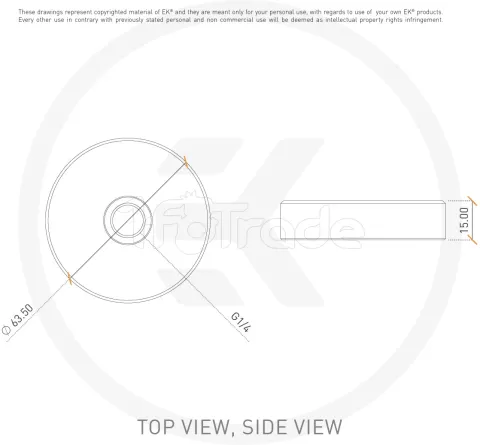 Photo de Bouchon de Réservoir Ekwb EK-RES X3 Top (Blanc)