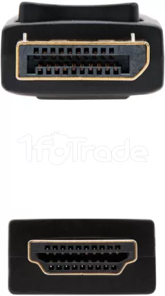 Photo de Cable adaptateur Nanocable DisplayPort vers HDMI M/M 5m (Noir)